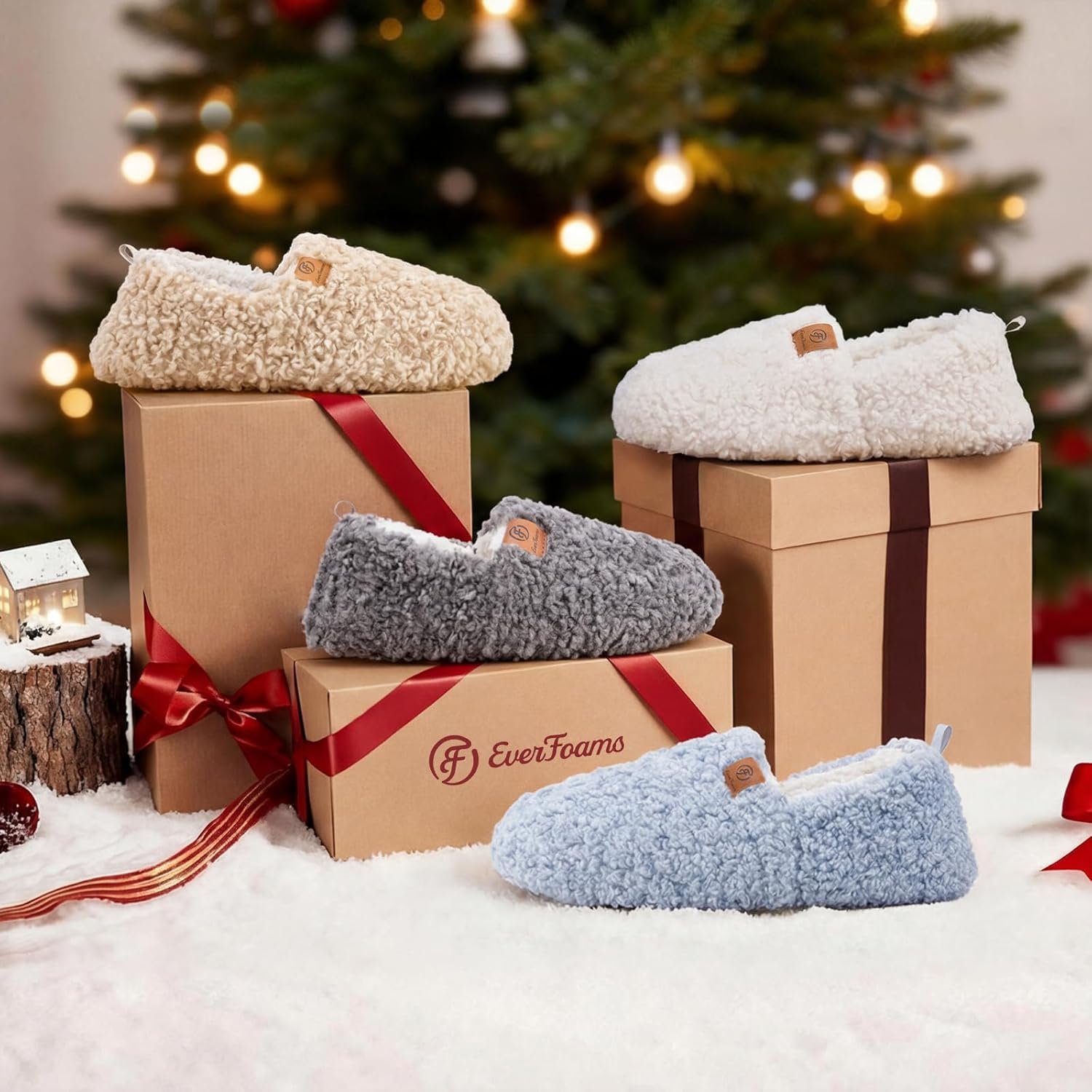 Women’s cozy memory foam slippers